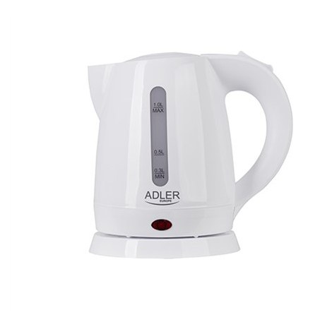 Adler | Kettle | AD 1272 | Electric | 1600 W | 1 L | Stainless steel/Polypropylene | 360° rotational base | White - 2